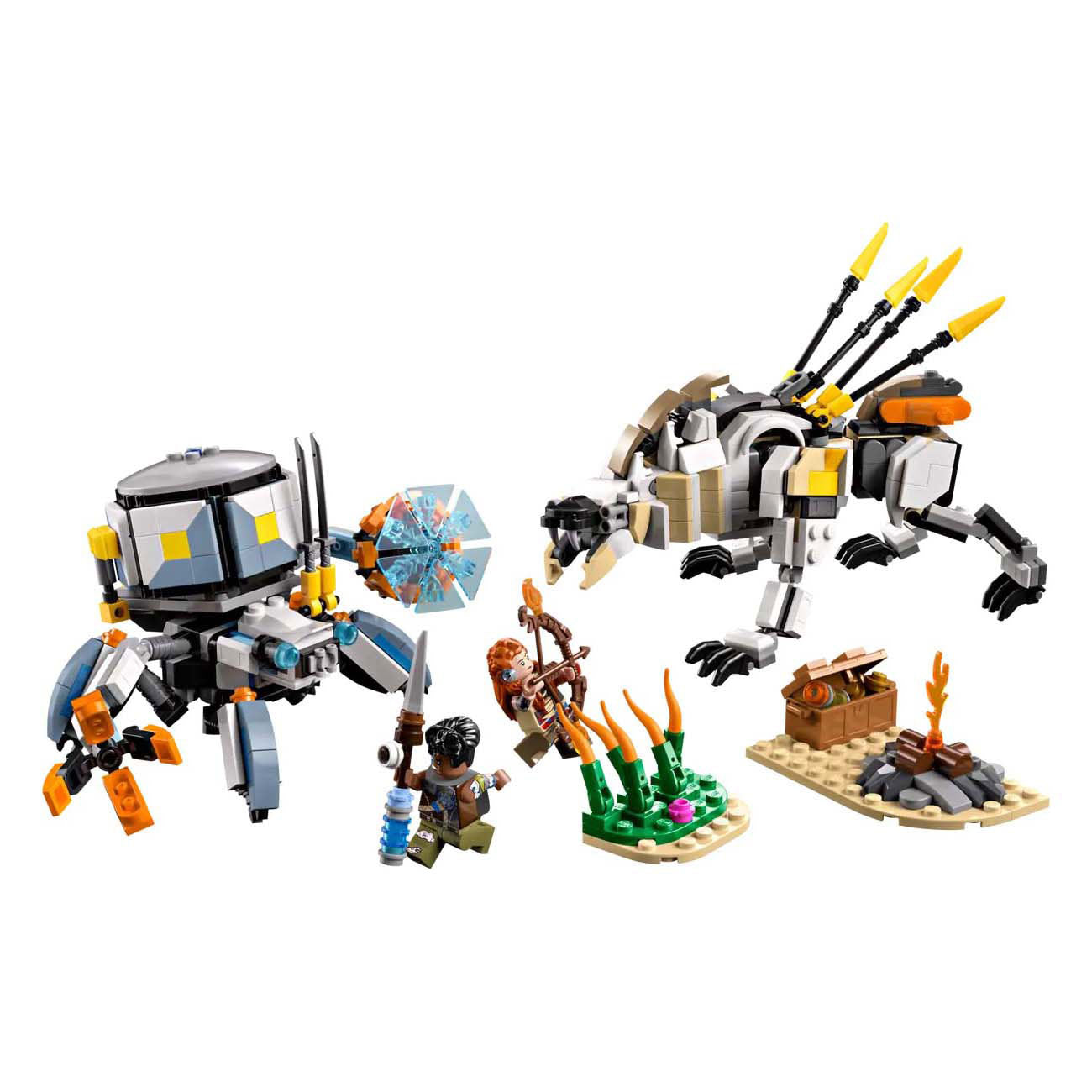 LEGO horizon adventures - aloy en varl vs. shell-walker en sawtooth constructiespeelgoed (77037)