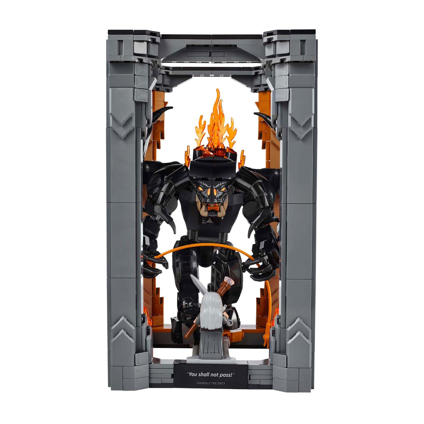 LEGO icons boekensteun: the lord of the rings – balrog constructiespeelgoed (10367)