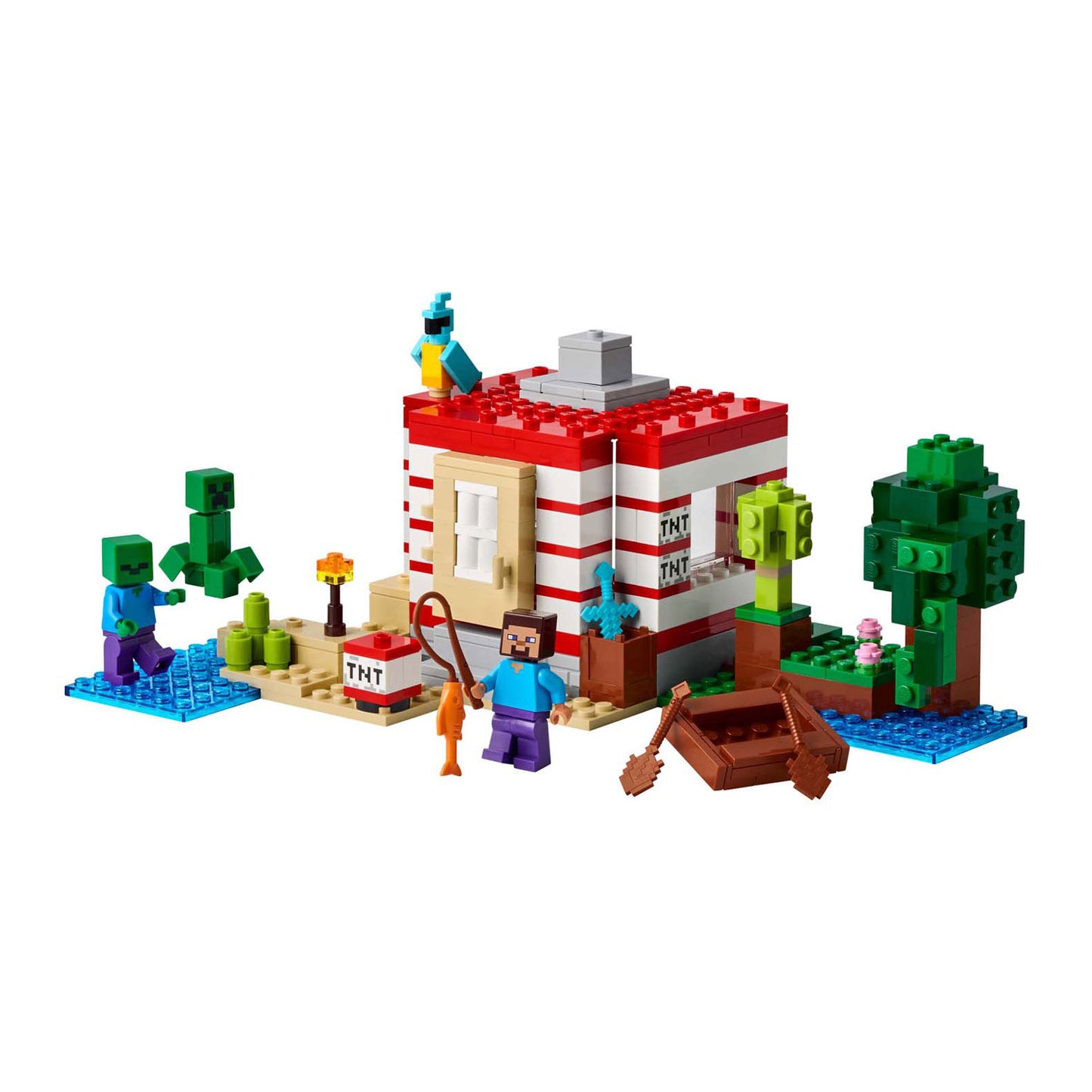 LEGO minecraft 21275 het tnt junglehuis