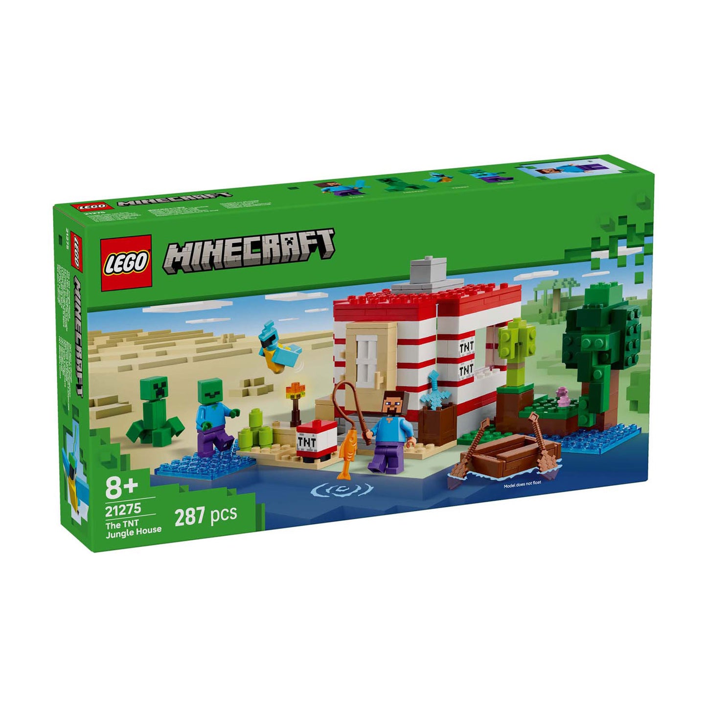 LEGO minecraft 21275 het tnt junglehuis