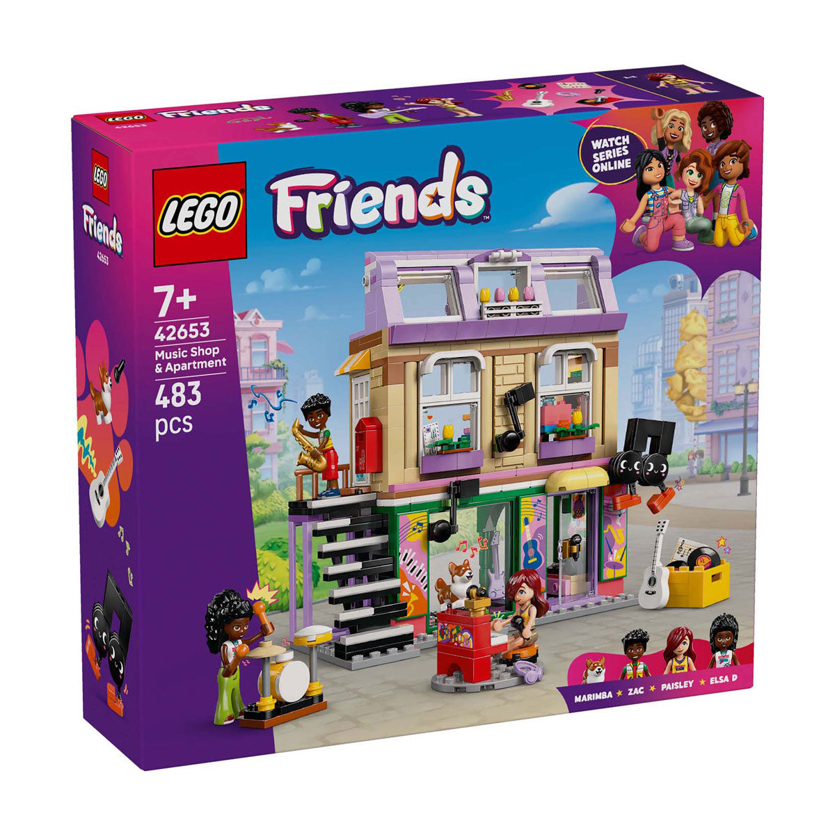 LEGO friends muziekwinkel en appartement bouwpakket voor kinderen - 42653
