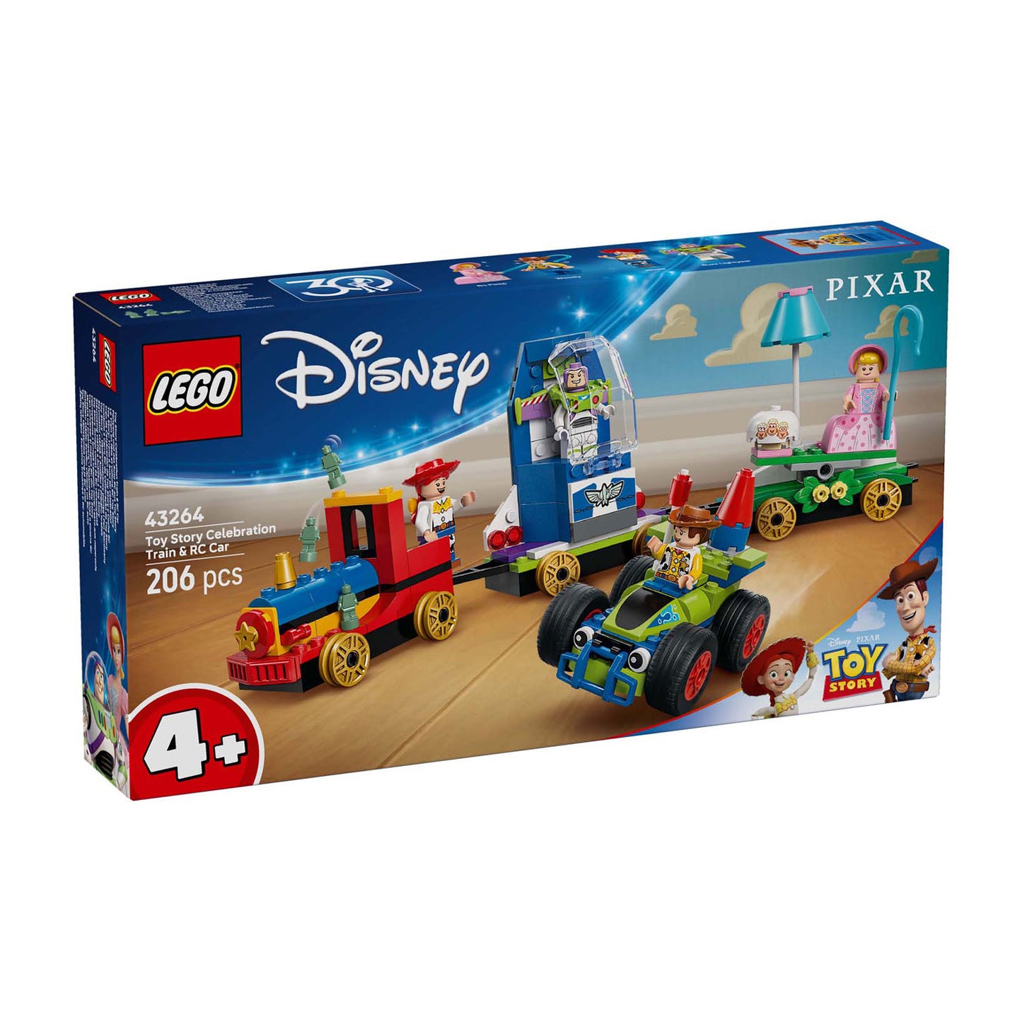 LEGO disney 43264 toy story celebration train rc car
