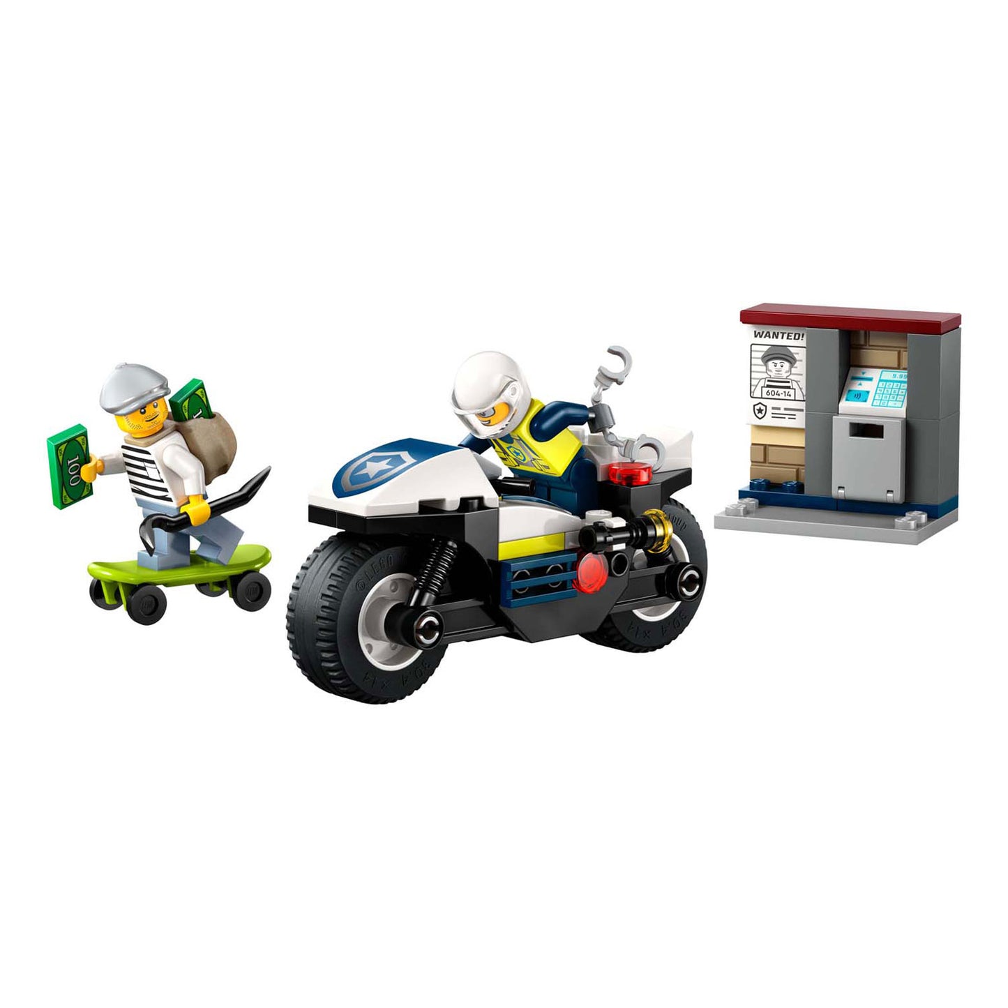 LEGO city 60455 achtervolging op politiemotor