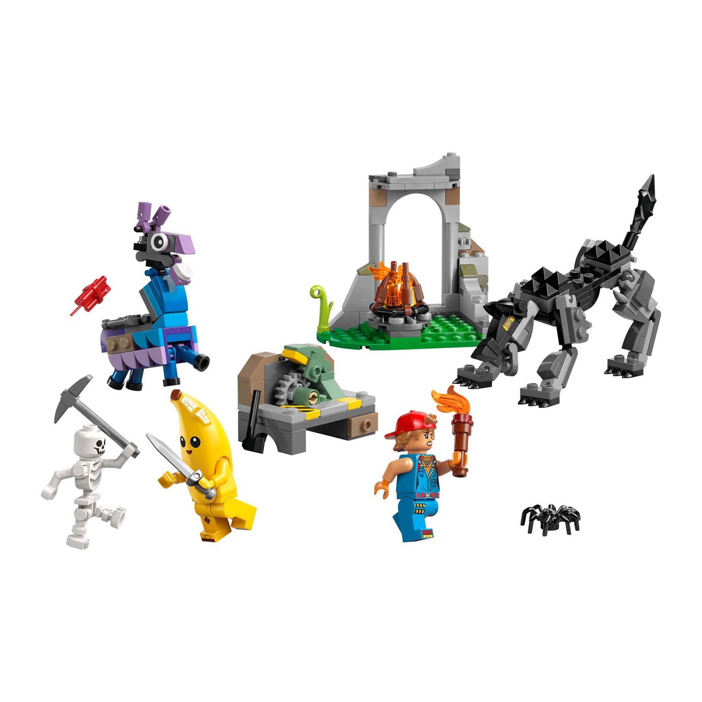 LEGO fortnite - peely en sparkplugs kamp constructiespeelgoed (77075)