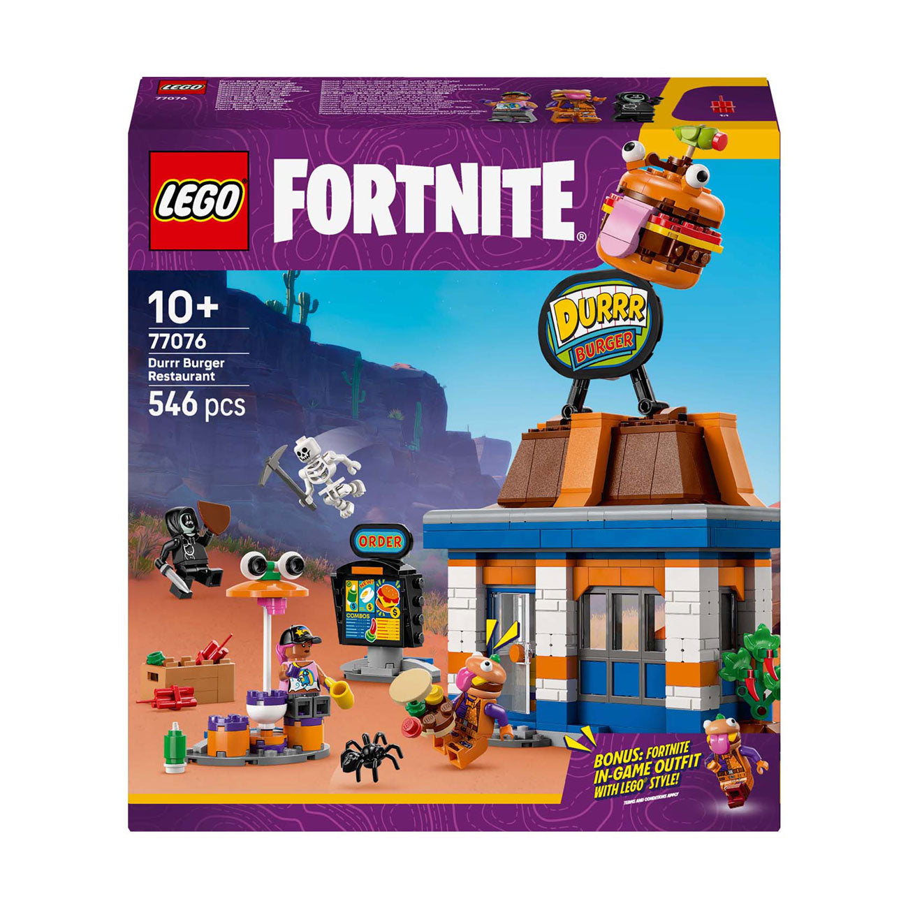 LEGO fortnite - durrr burger restaurant constructiespeelgoed (77076)