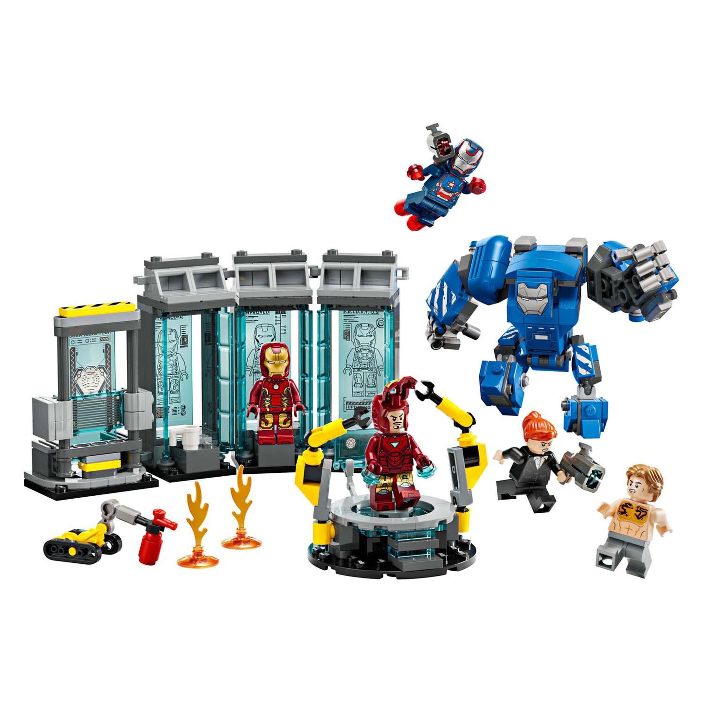 LEGO marvel 76315 iron mans laboratorium harnasruimte