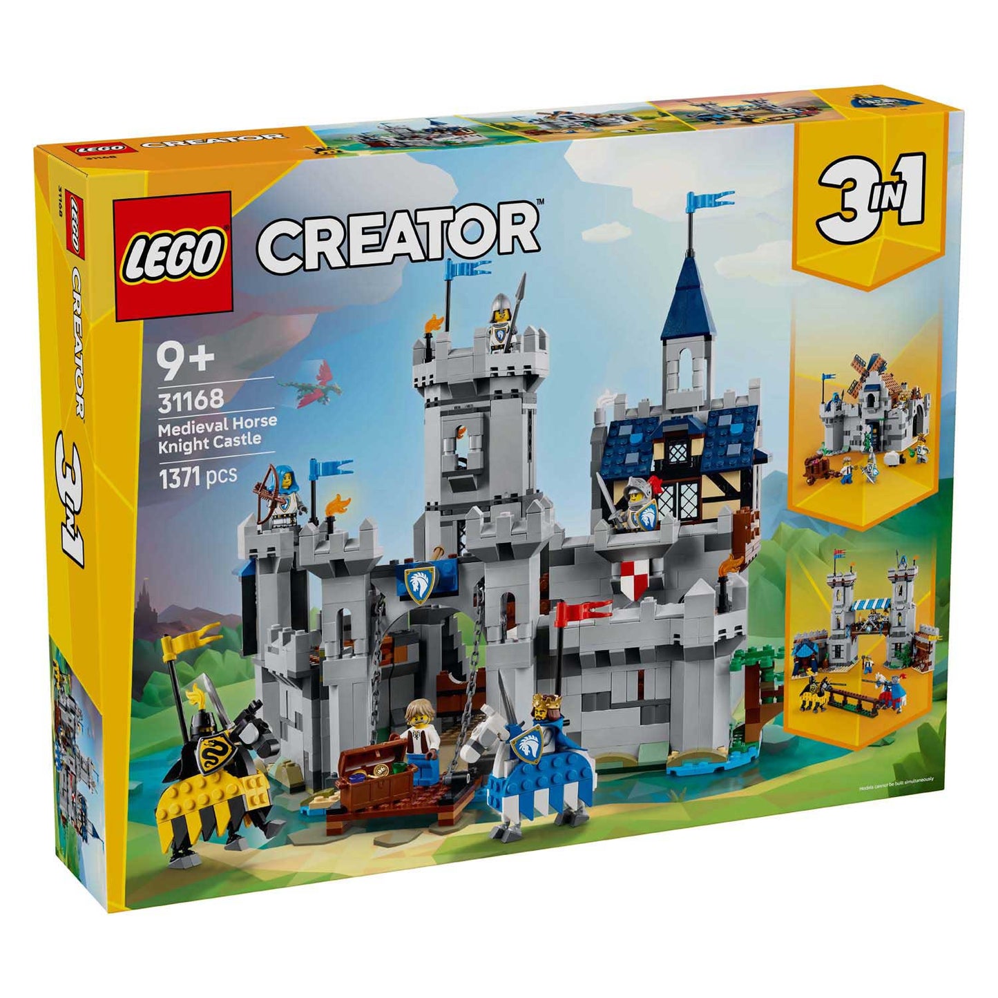 LEGO ® creator 3in1 middeleeuws kasteel met ridders te paard - 31168