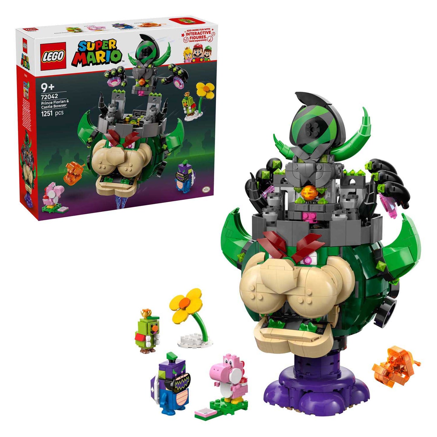 LEGO super mario 72042 prins florian en kasteel bowser
