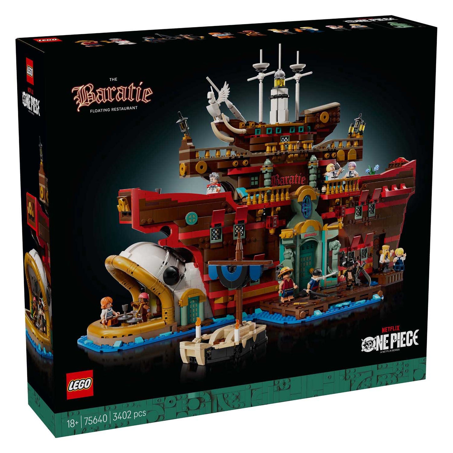 LEGO one piece 75640 het drijvende restaurant baratie
