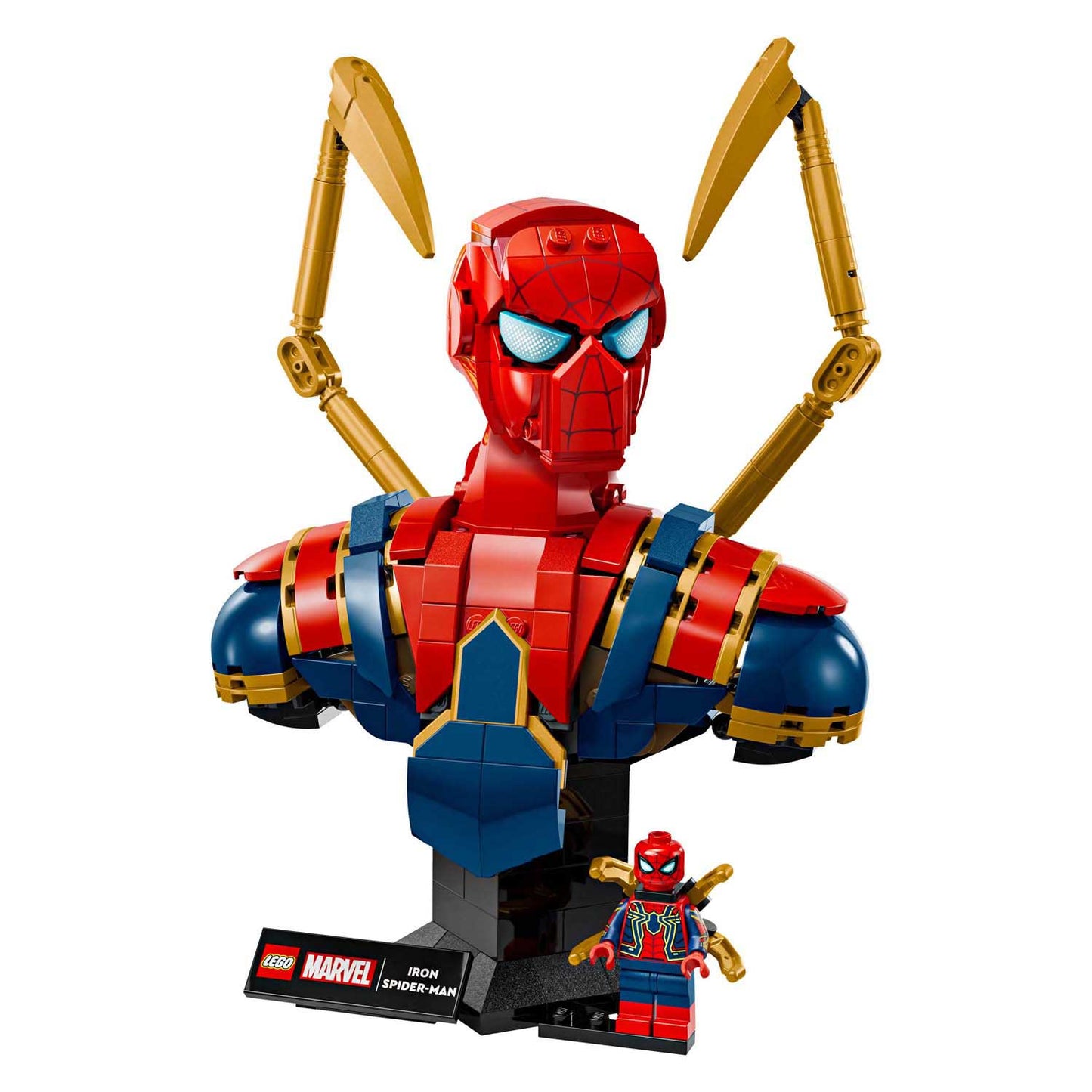 LEGO super heroes 76326 iron spider-man buste