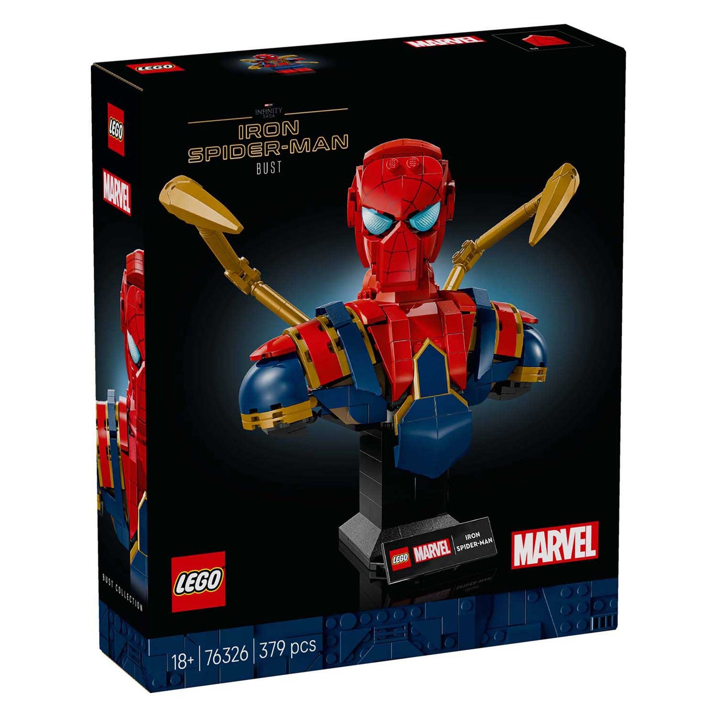 LEGO super heroes 76326 iron spider-man buste