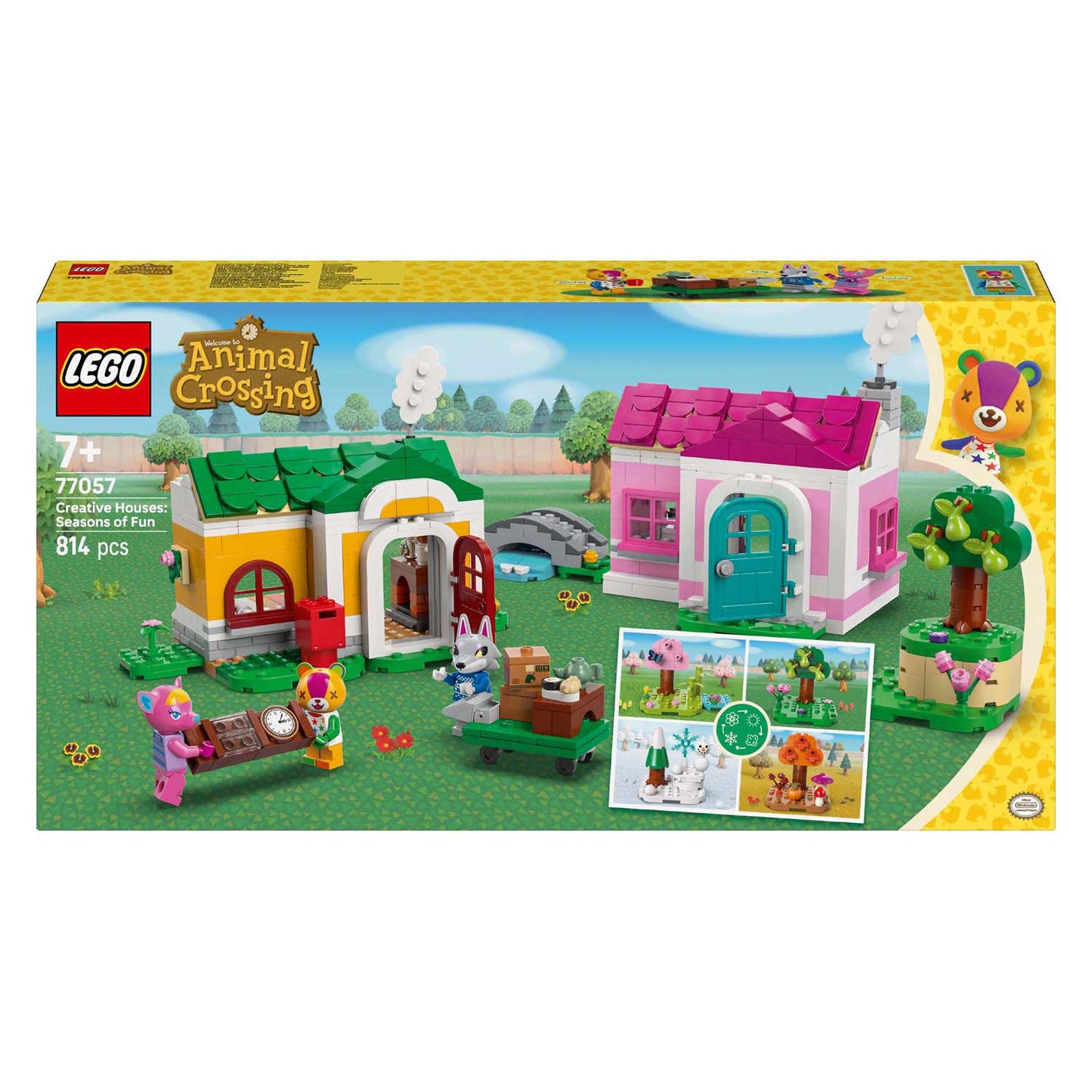 LEGO ® animal crossing™ creatieve huizen: seizoenenlang plezier - 77057