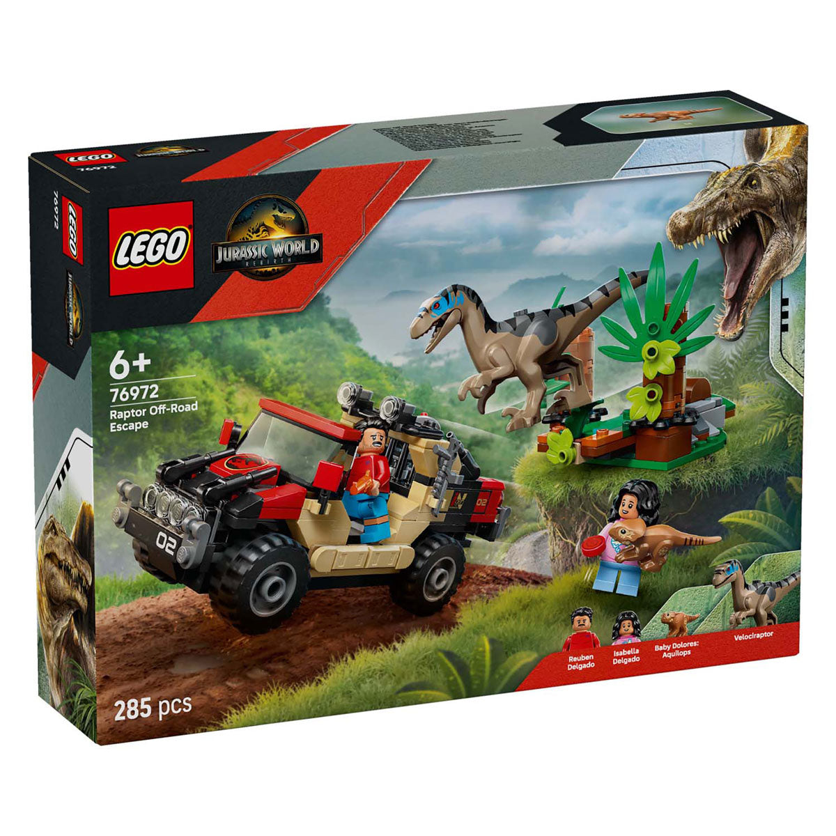 LEGO jurassic world 76972 offroad eaptorontsnapping