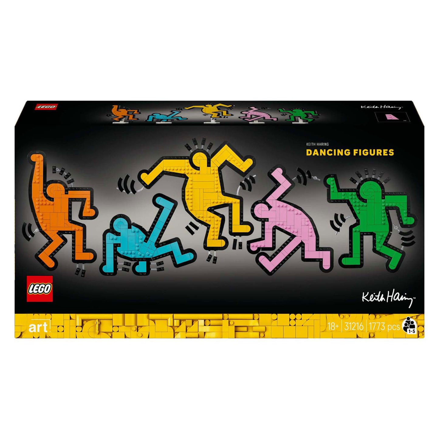 LEGO art 31216 keith haring dansende figuren
