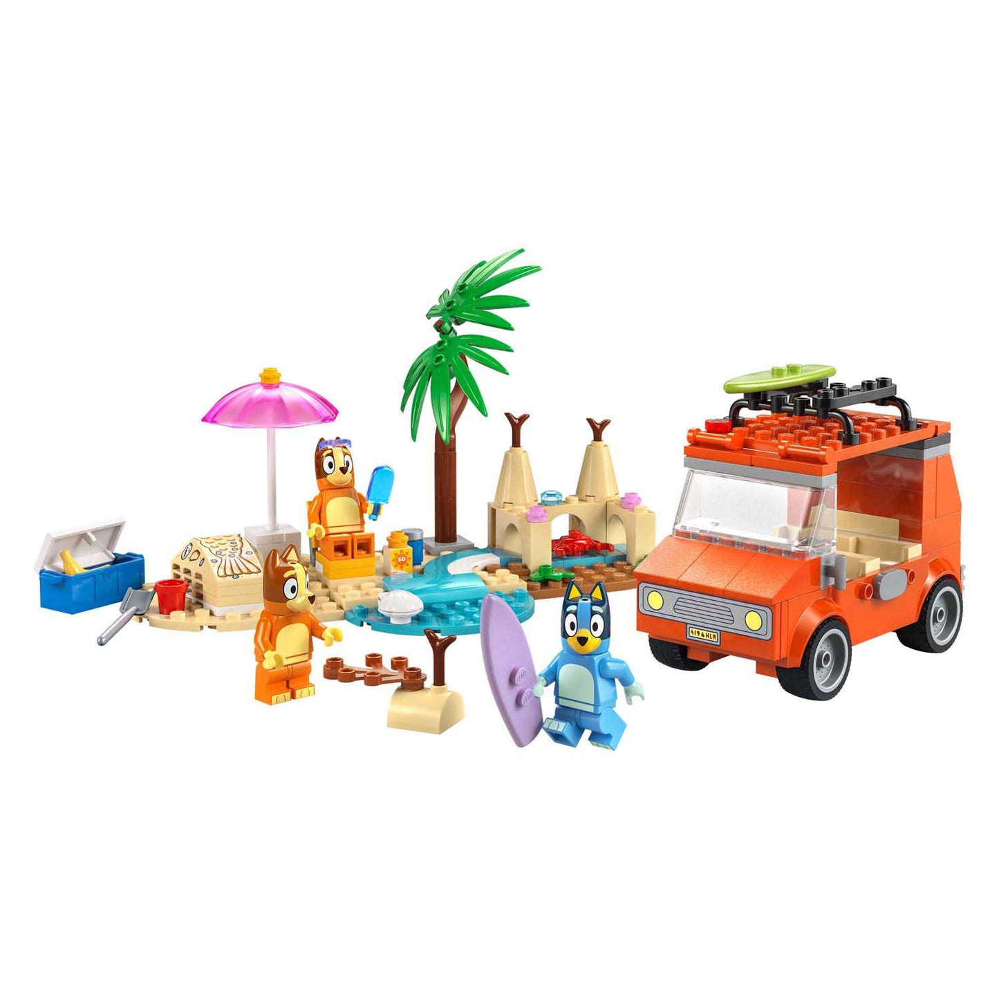 LEGO bluey 11202 bluey's autorit naar het strand