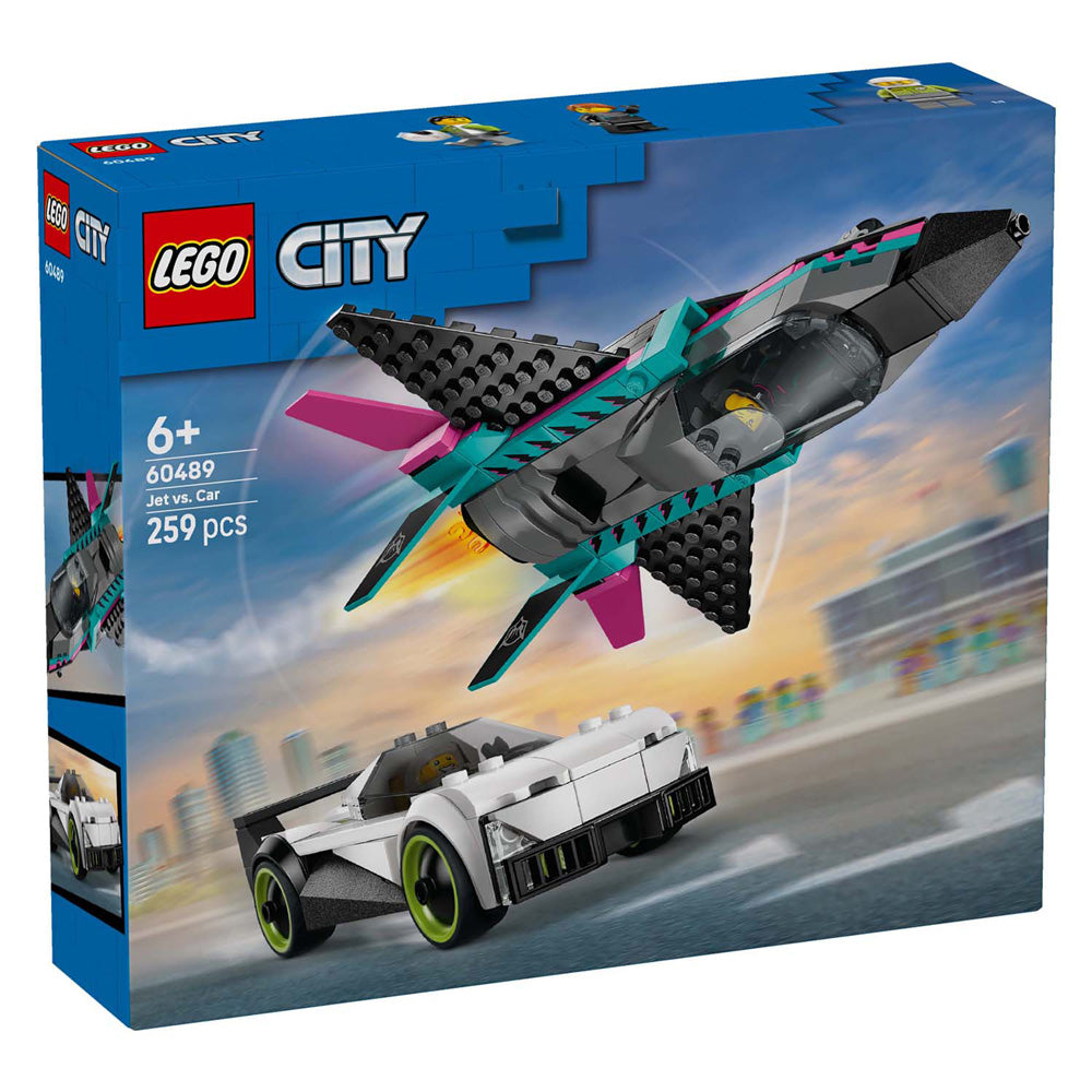 LEGO city 60489 straalvliegtuig vs. sportauto