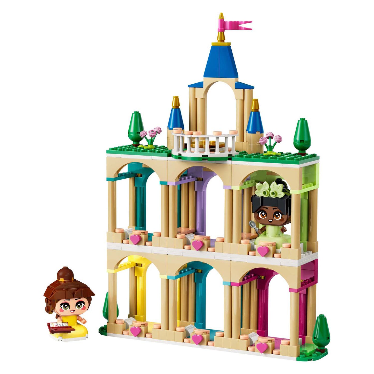LEGO disney princess 43291 mini belle en tiana met kasteel