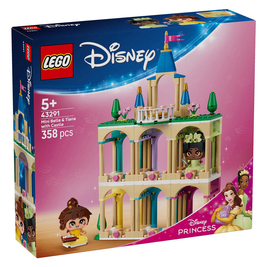 LEGO disney princess 43291 mini belle en tiana met kasteel