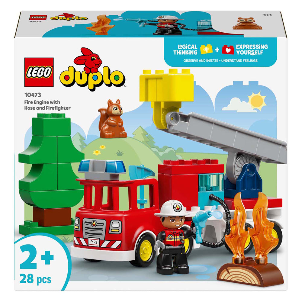 LEGO duplo 10473 brandweertruck met slang en brandweerman