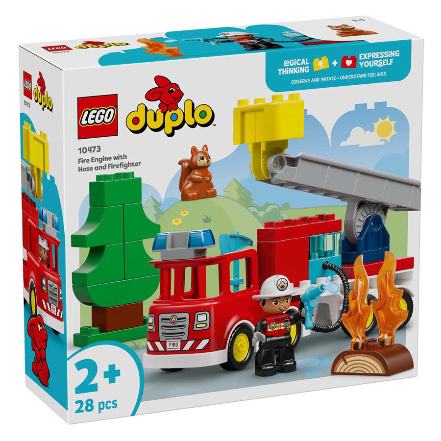LEGO duplo 10473 brandweertruck met slang en brandweerman