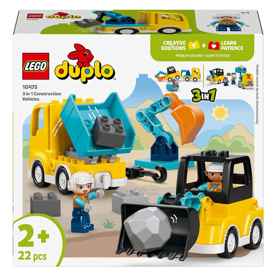 LEGO duplo 10475 3-in1 bouwvoertuigen