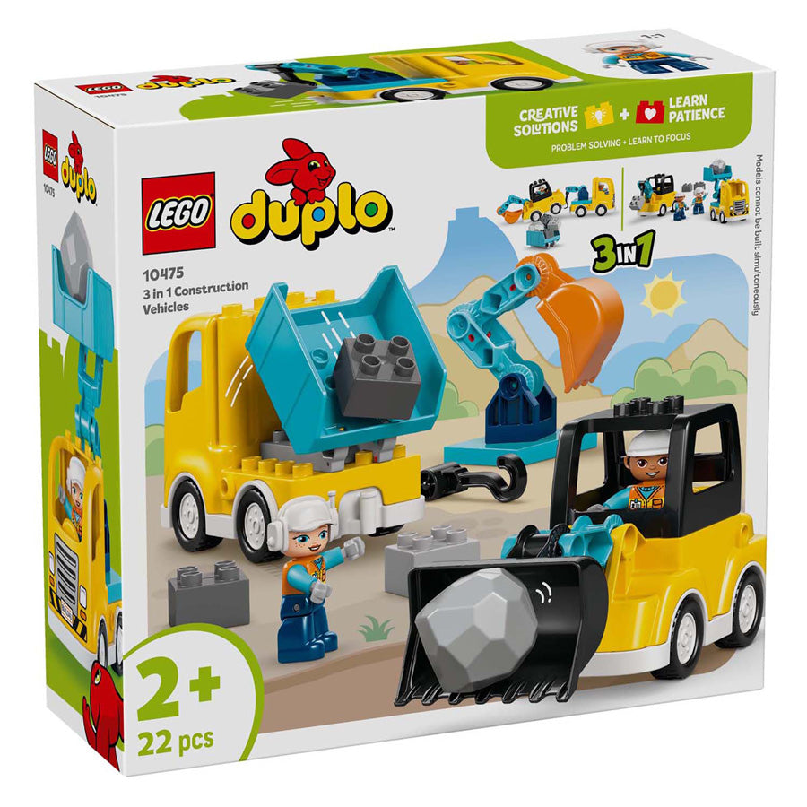 LEGO duplo 10475 3-in1 bouwvoertuigen