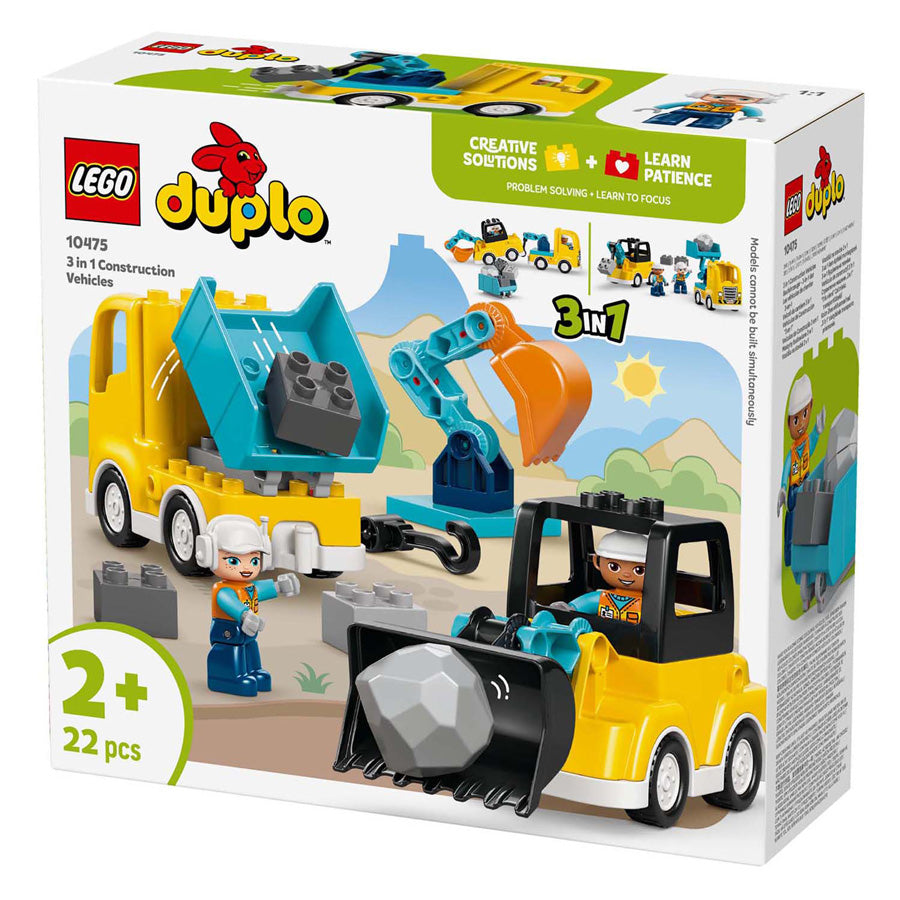 LEGO duplo 10475 3-in1 bouwvoertuigen