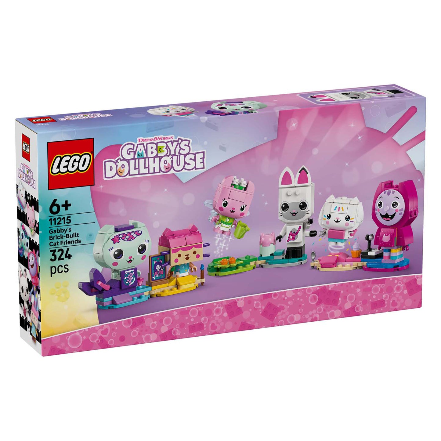 LEGO gabby's poppenhuis - gabby’s bouwbare kattenvriendjes constructiespeelgoed (11215)