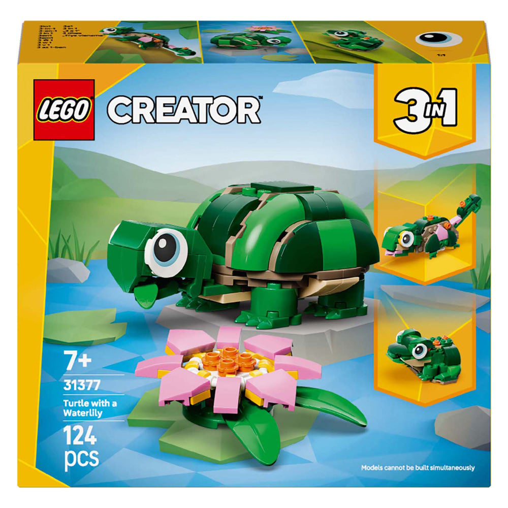 LEGO creator 31377 schildpad met waterlelie