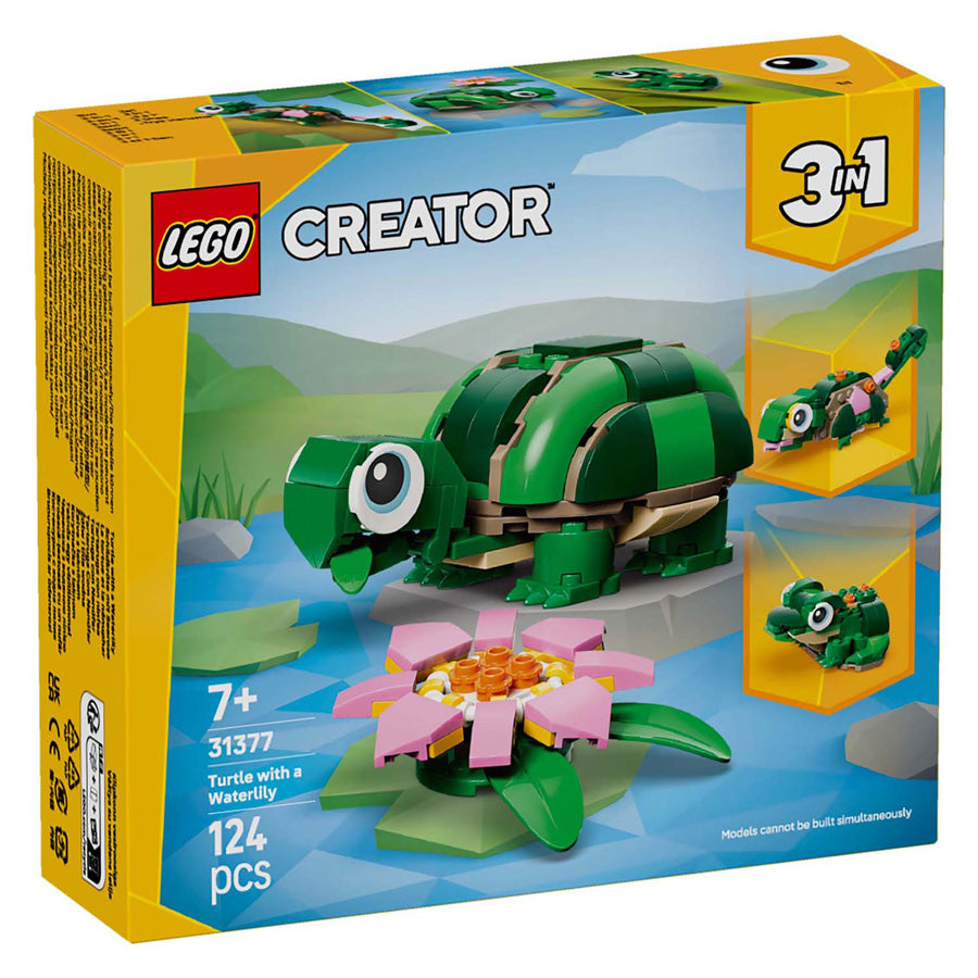 LEGO creator 31377 schildpad met waterlelie