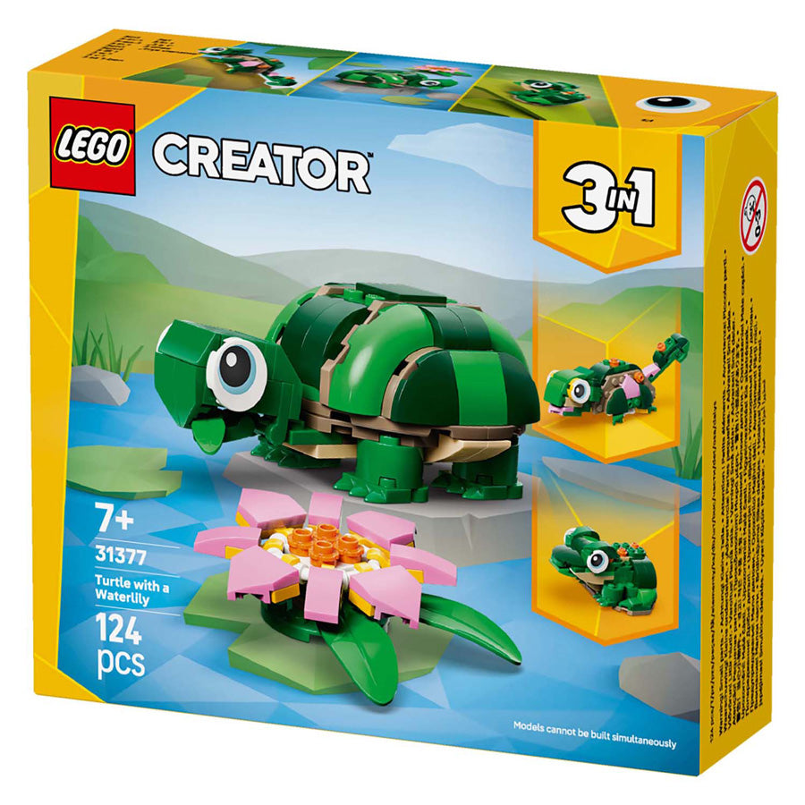 LEGO creator 31377 schildpad met waterlelie