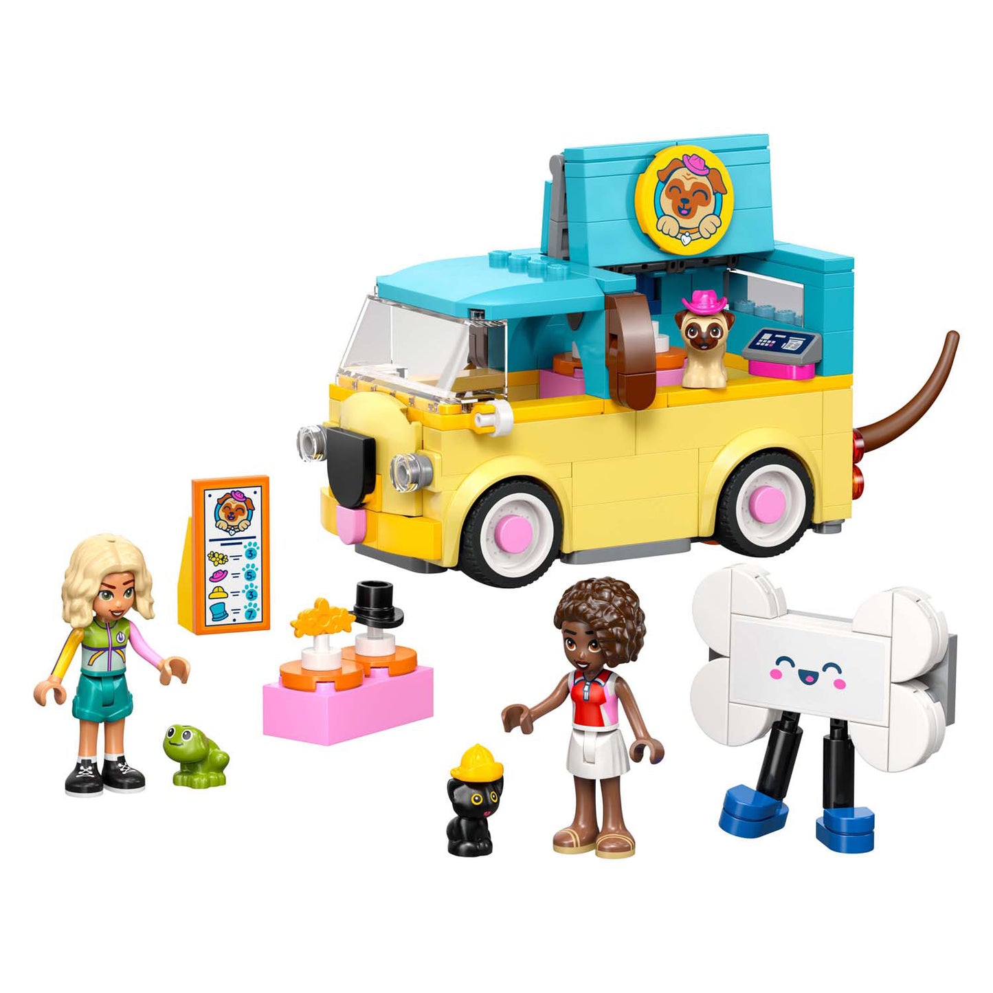LEGO friends 42678 bestelwagen met dierenaccessoires