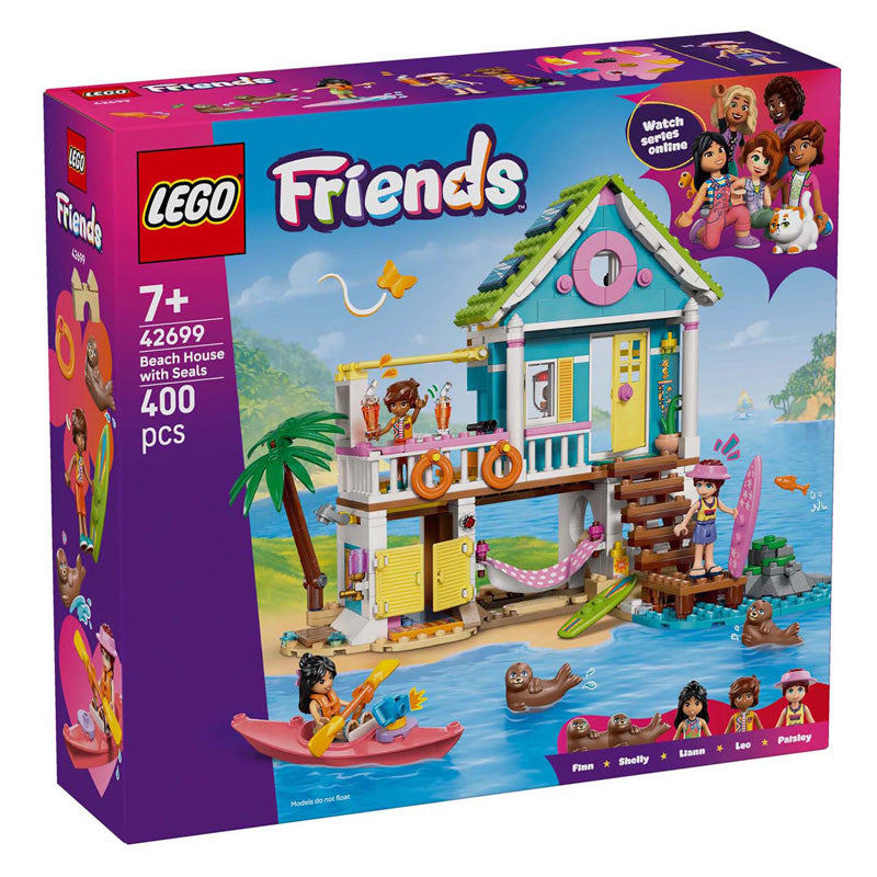LEGO friends 42699 strandhuis met zeehonden