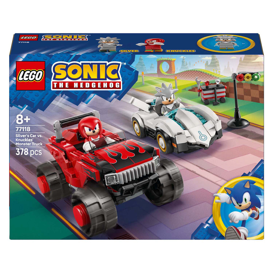 LEGO sonic the hedgehog 77118 silvers auto vs. knuckles' monstertruck