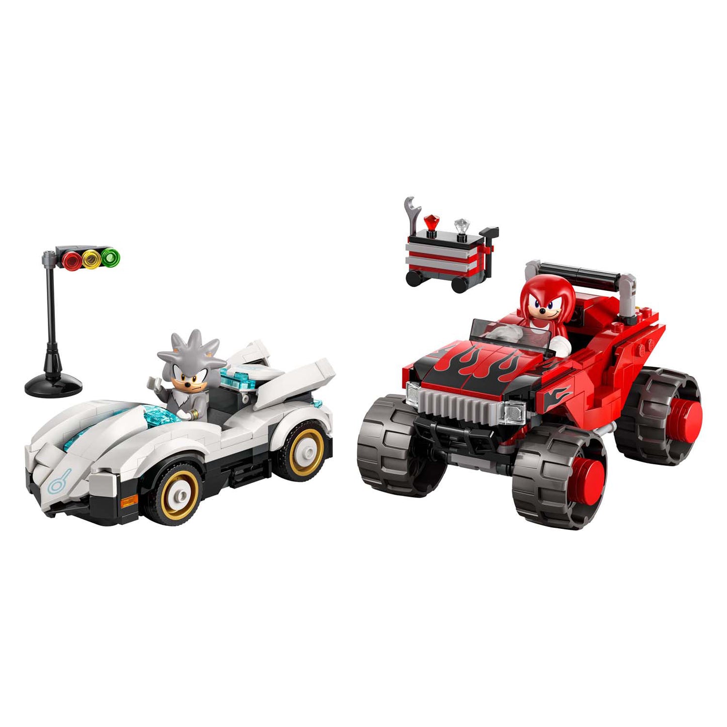 LEGO sonic the hedgehog 77118 silvers auto vs. knuckles' monstertruck