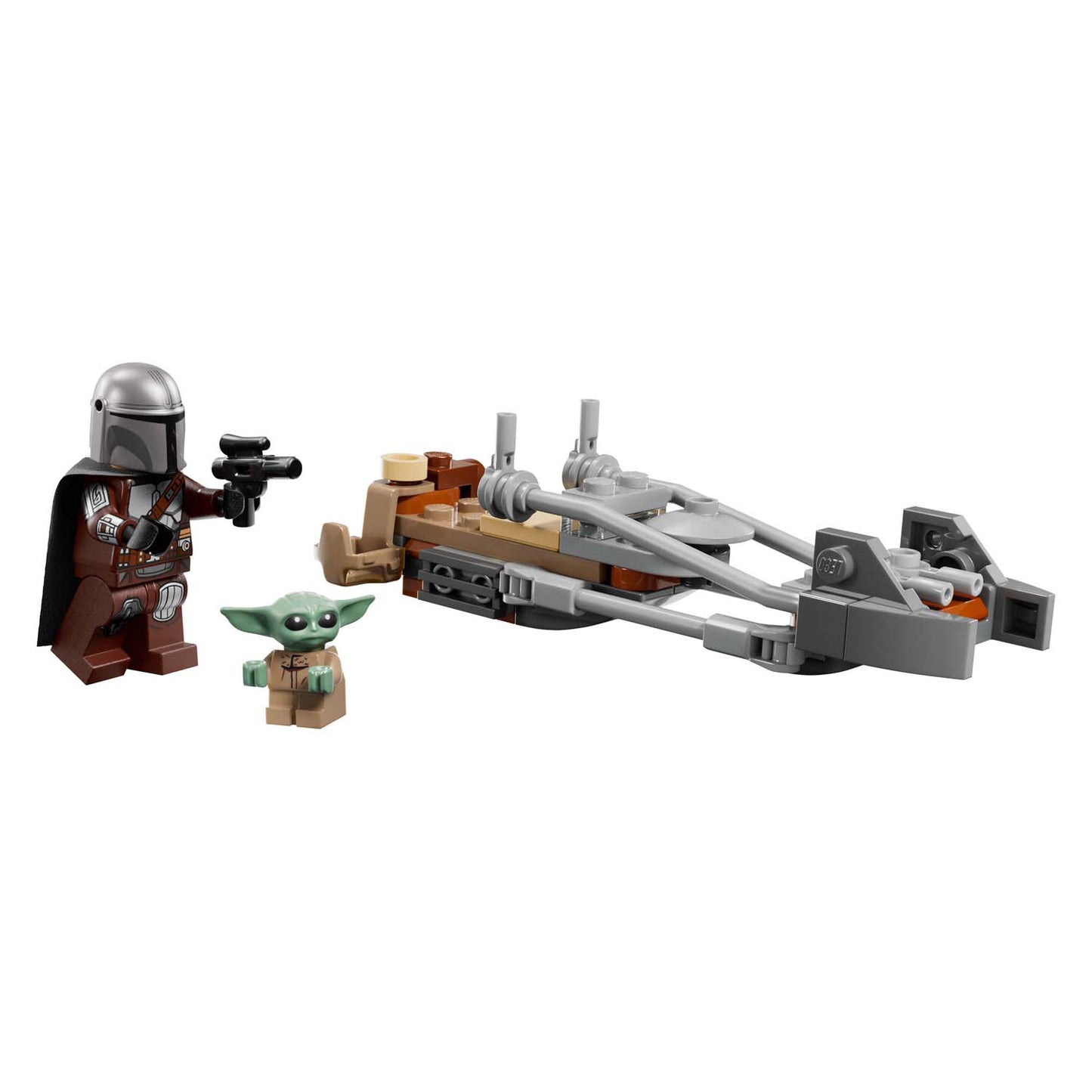 LEGO star wars 75436 mandalorian en grogu's speederbike