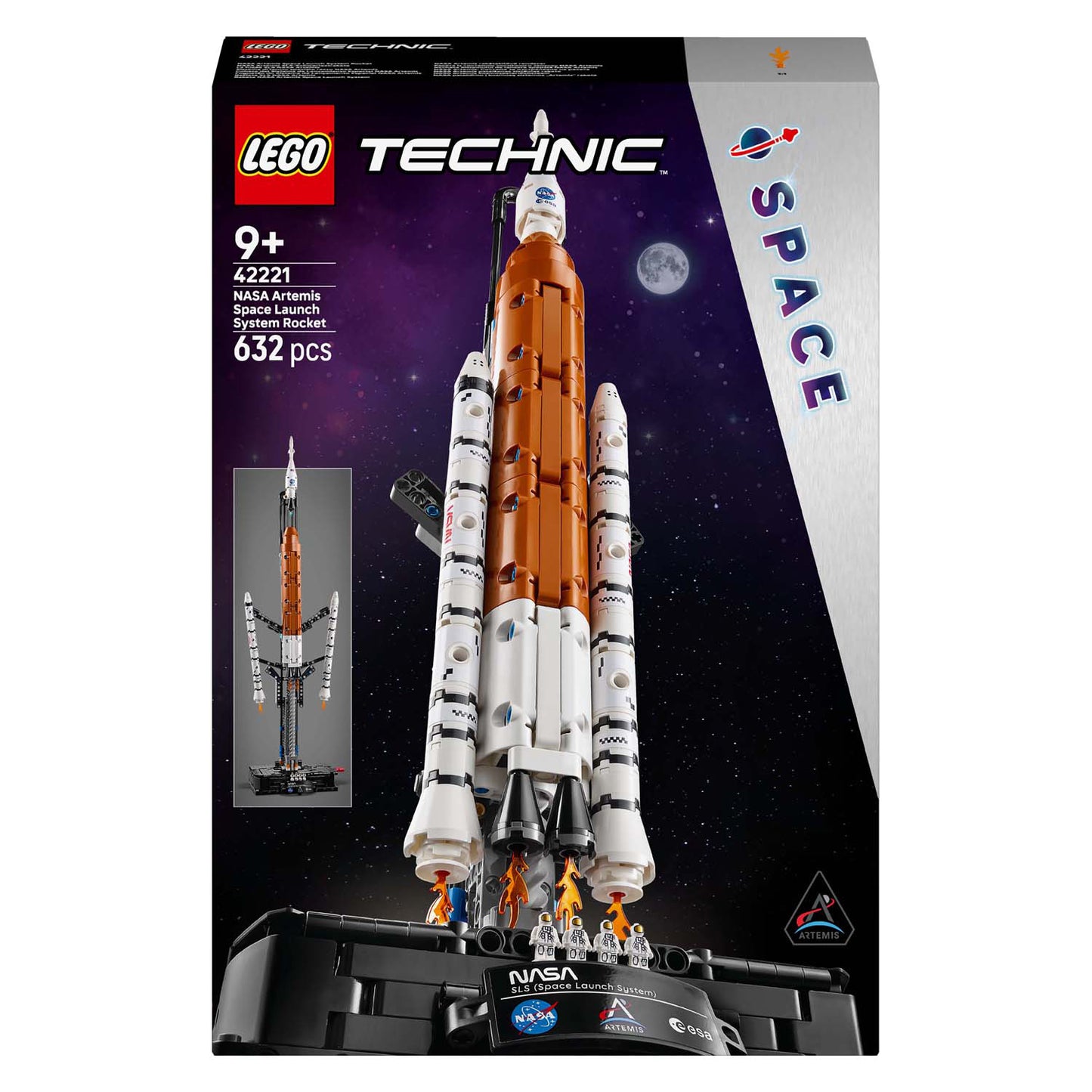 LEGO technic 42221 nasa artemis ruimteraket