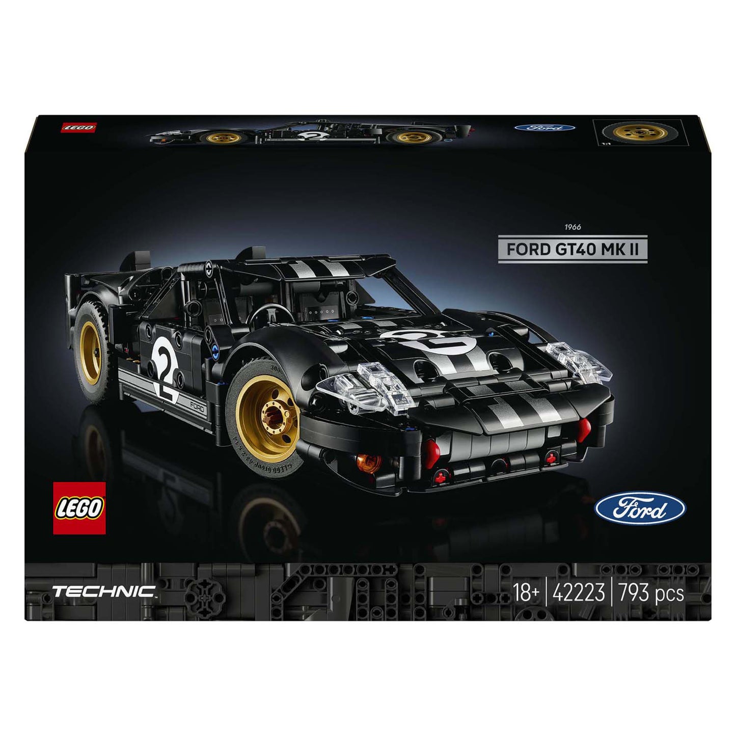 LEGO technic 42223 1966 ford gt40 mkii racewagen