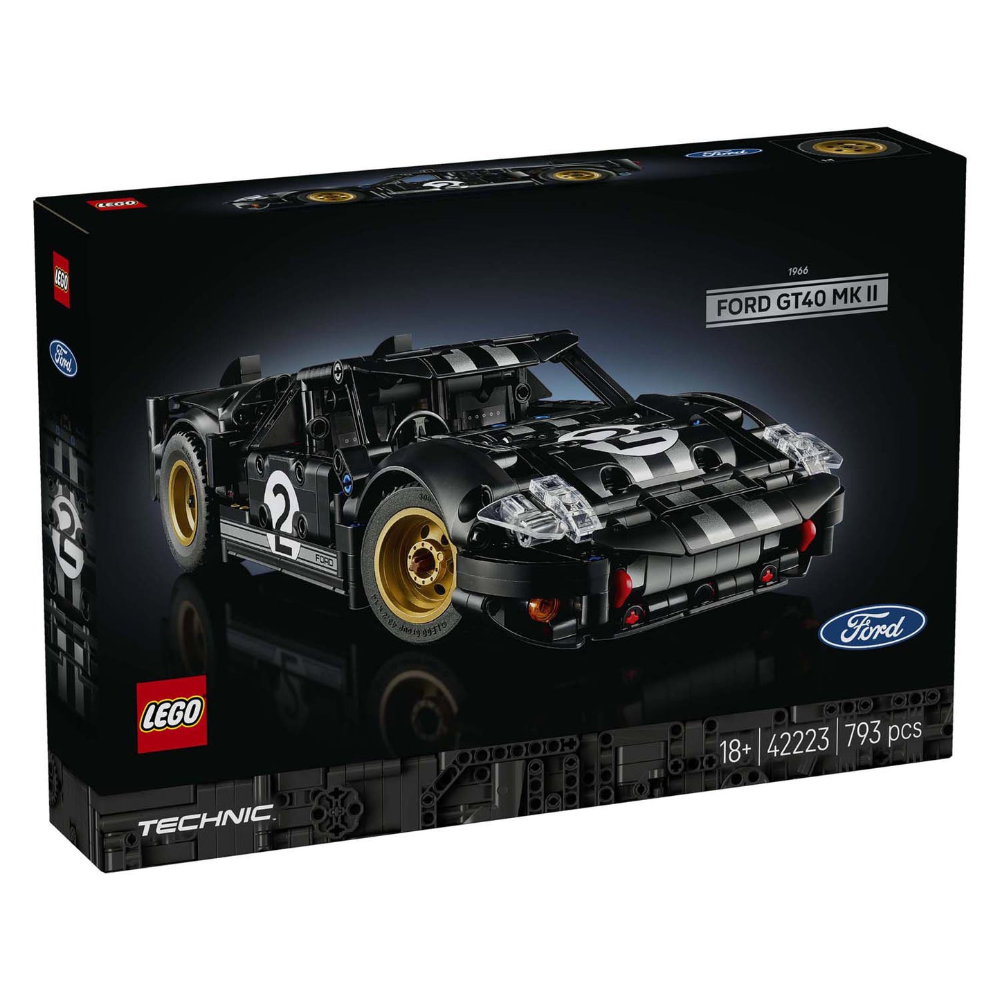 LEGO technic 42223 1966 ford gt40 mkii racewagen