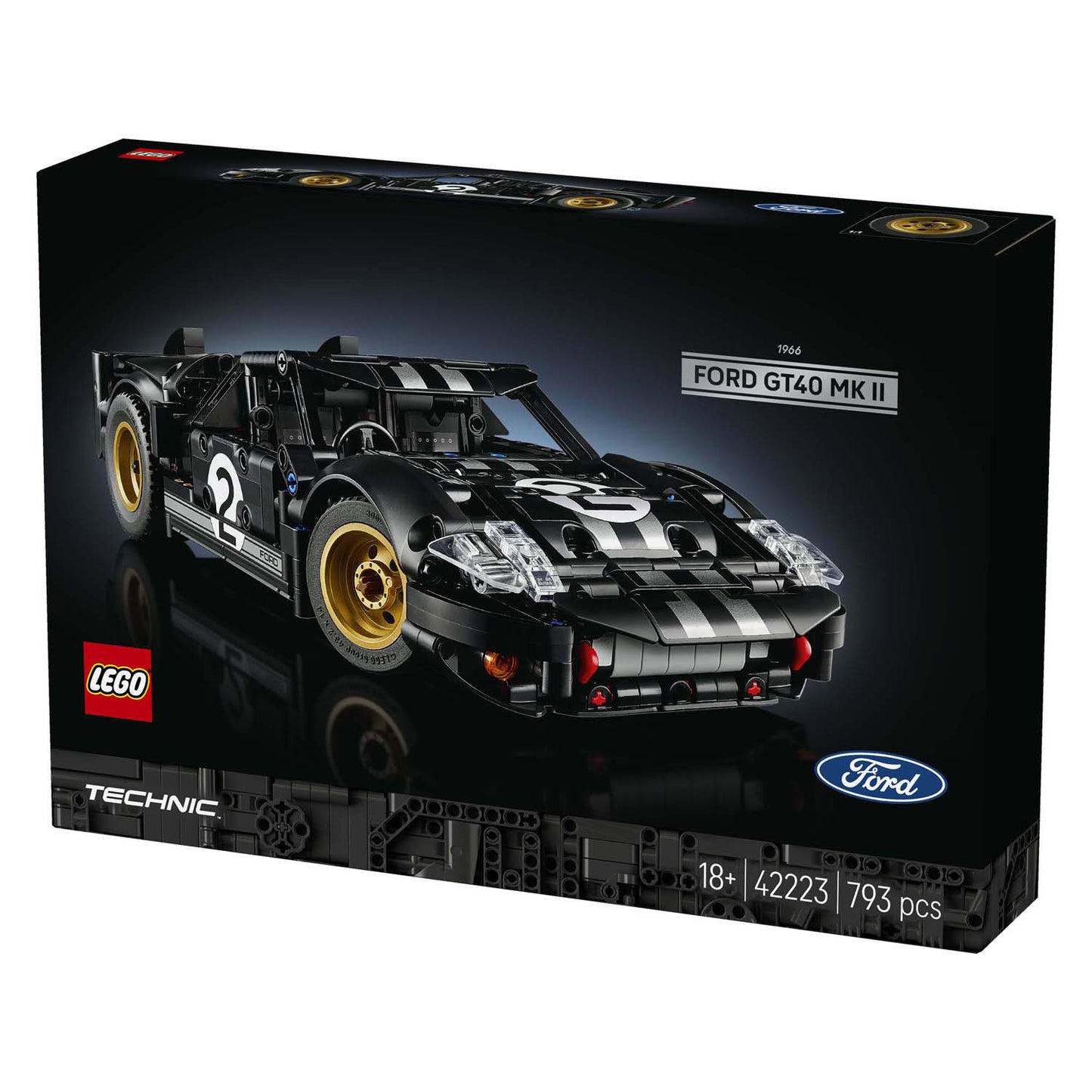 LEGO technic 42223 1966 ford gt40 mkii racewagen