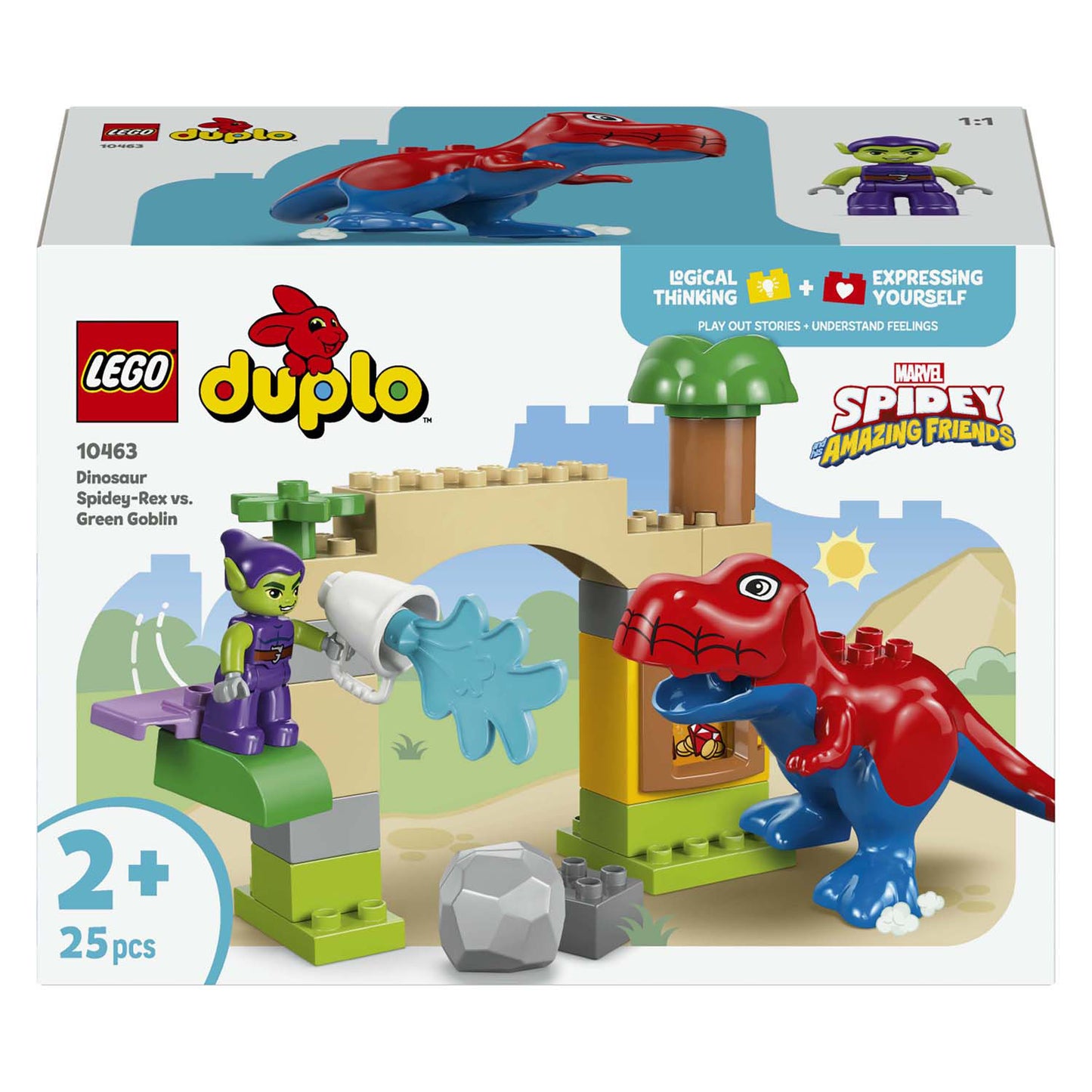 LEGO duplo 10463 dinosaurus spidey-rex vs. green goblin