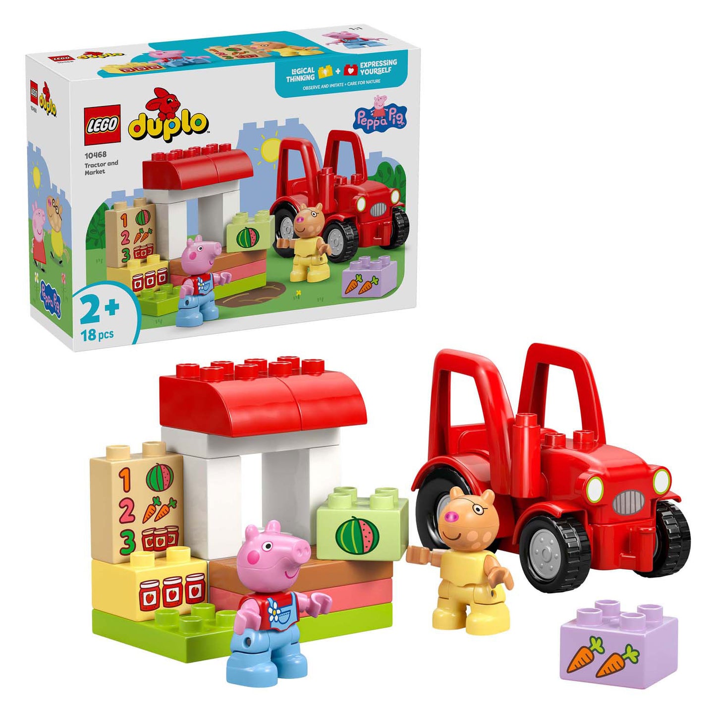 LEGO duplo 10468 tractor en marktkraam
