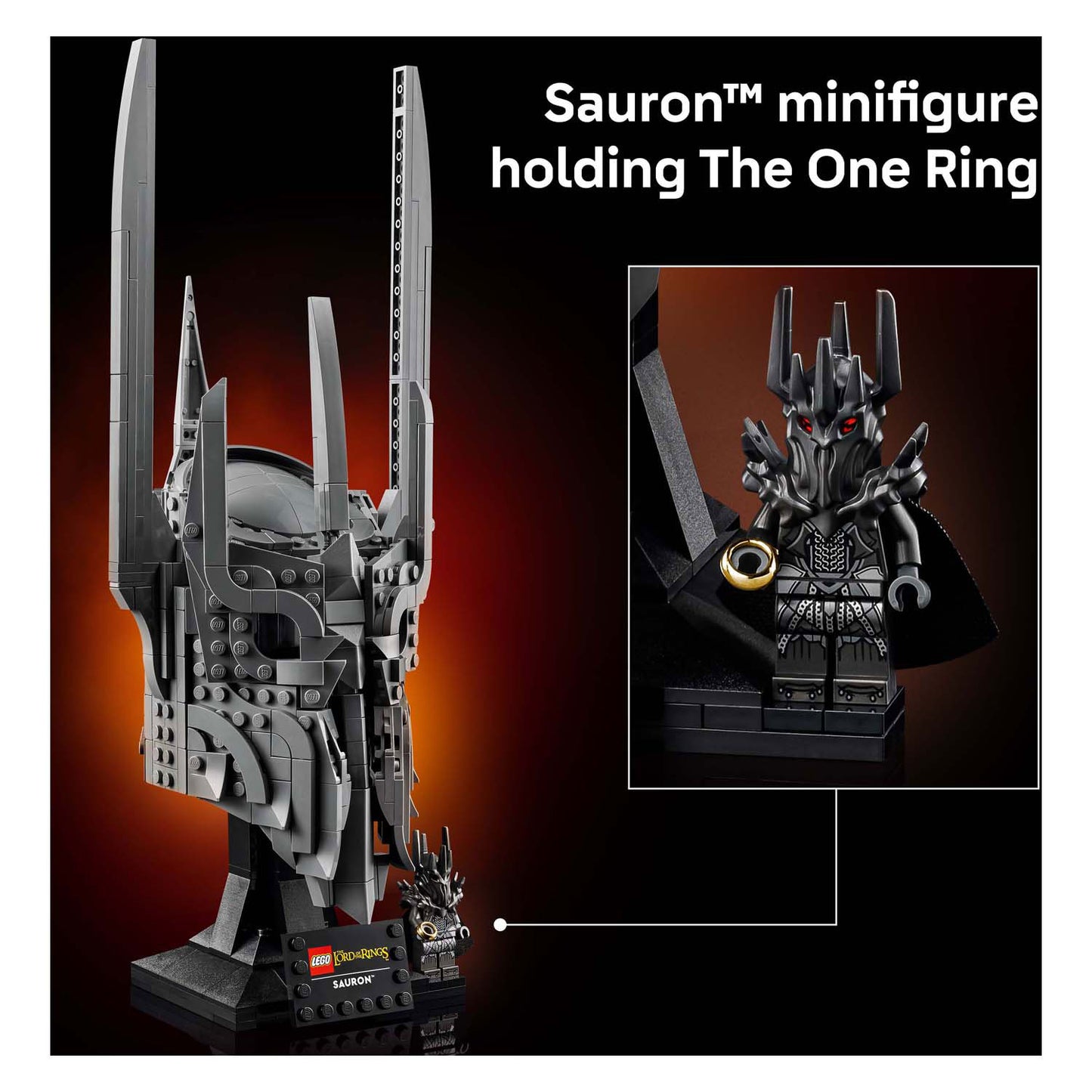 LEGO icons 11373 the lord of the rings: de helm van sauron