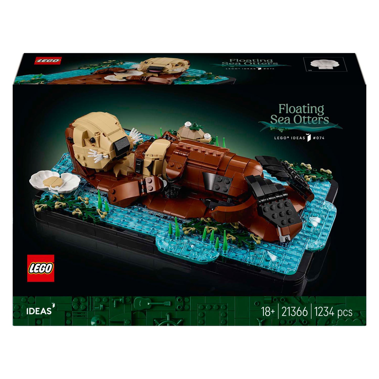 LEGO ideas - drijvende zeeotters constructiespeelgoed (21366, retail)