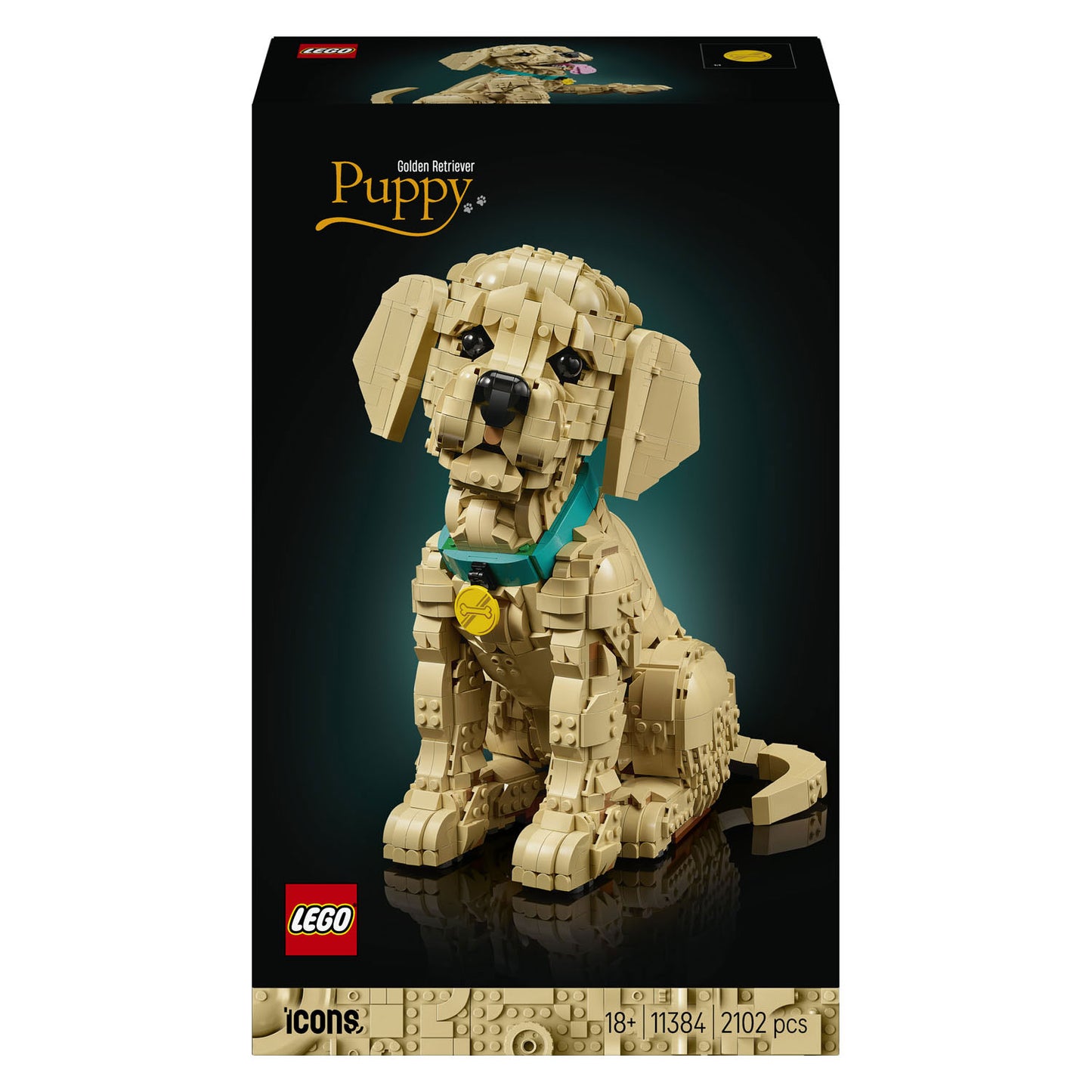 LEGO icons 11384 golden retriever puppy