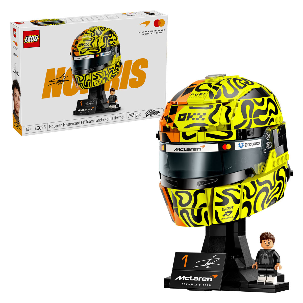 LEGO editions 43023 mclaren mastercard team helm van lando norris