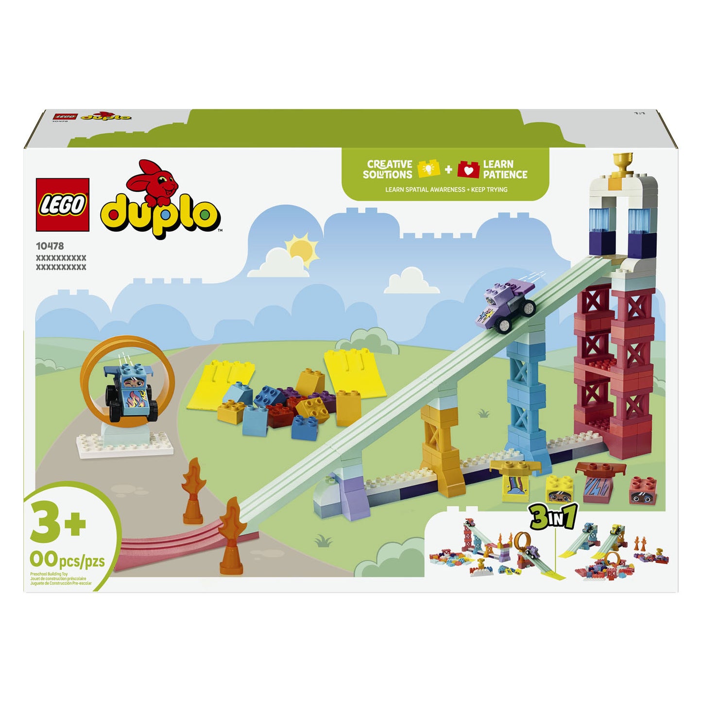 LEGO Duplo 10478 3-in-1 creatieve hellingen met voertuigen