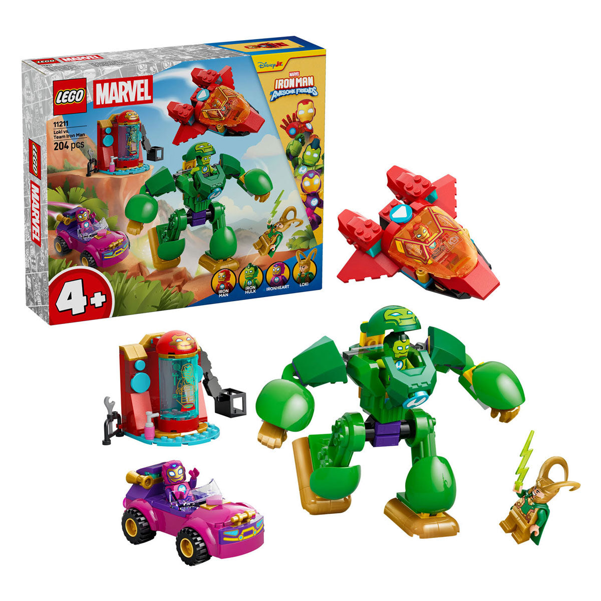 LEGO marvel 11211 loki tegen team iron man