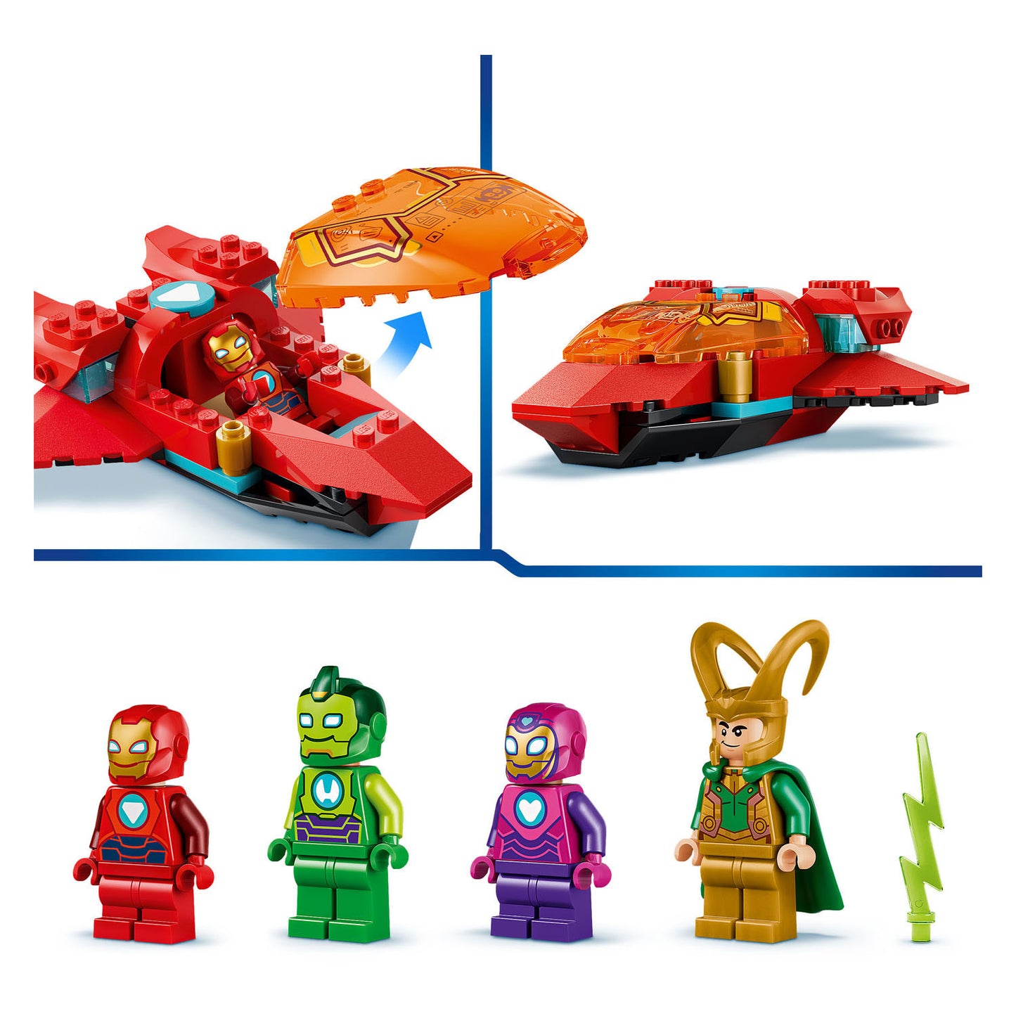 LEGO marvel 11211 loki tegen team iron man