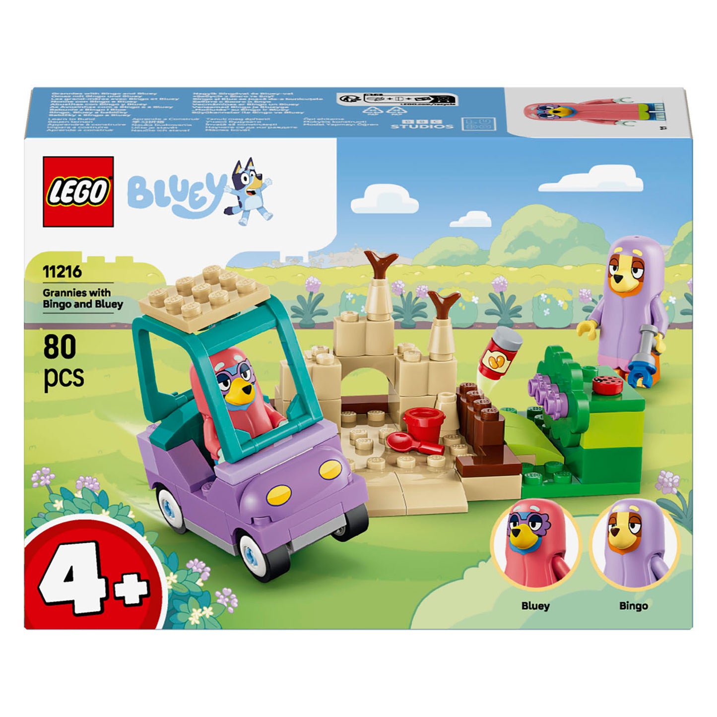 LEGO bluey 11216 oma's met bingo en bluey